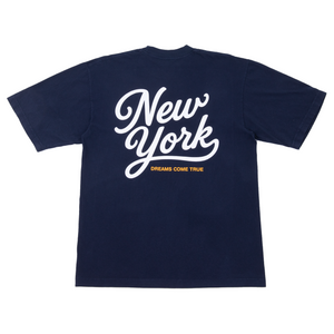 NY Script Tee - Navy