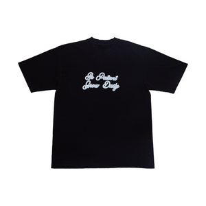 Patient Script Tee - Black